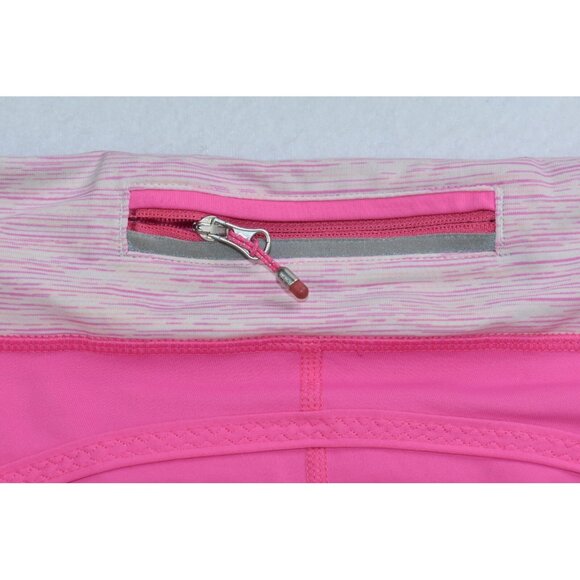 Lululemon Run Pace Women's Size 8 Crop Wee Are From Space Parfait Pink -Flaws- - Picture 11 of 15